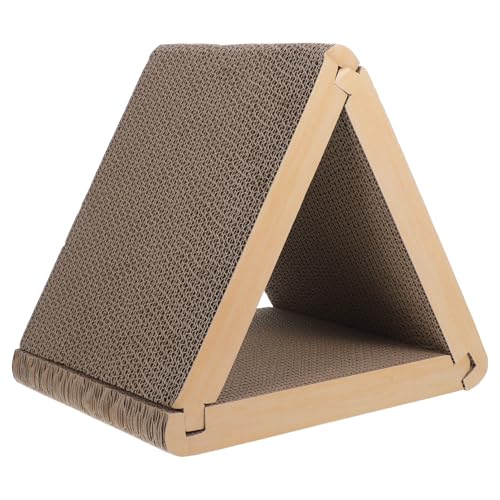 MERRYHAPY Dreieck-kratzbrett Aus Karton 6 Seiten Kratzunterlage Faltbar Und Tragbar Recycelbar Für Katzen Wand Ecke Kratzecke Horizontal Vertikal Kratzen MERRYHAPY Dreieck-kratzbrett Aus Karton 6 Seiten Kratzunterlage Faltbar Und Tragbar Recycelbar Für Katzen Wand Ecke Kratzecke Horizontal Vertikal Kratzen von MERRYHAPY