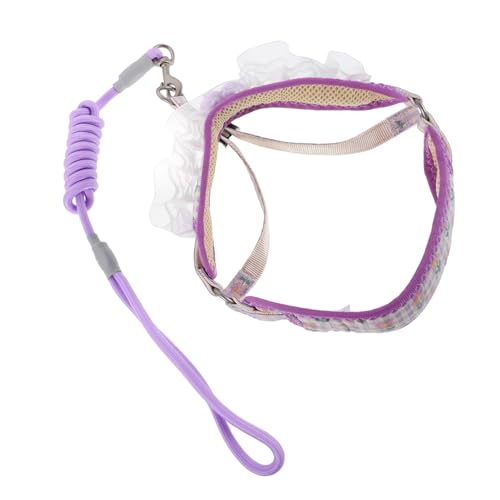MERRYHAPY Katzenleine Und Geschirr-Set, Hundegeschirr, Haustiergeschirr, Verstellbar, Kätzchengeschirr Und Leine Für Kleine Und Mittelgroße Hunde, Welpen, Katzen, Kaninchen MERRYHAPY Katzenleine Und Geschirr-Set, Hundegeschirr, Haustiergeschirr, Verstellbar, Kätzchengeschirr Und Leine Für Kleine Und Mittelgroße Hunde, Welpen, Katzen, Kaninchen von MERRYHAPY