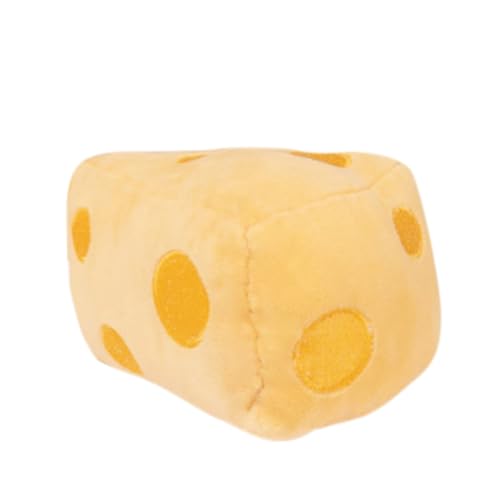 MERRYHAPY Katzenspielzeug Mit Katzenminze Plüsch Cartoon Käse Form Haustier Katze Kauen Spielzeug Molar Spielzeug Für Katze Und Langlebigkeit von MERRYHAPY