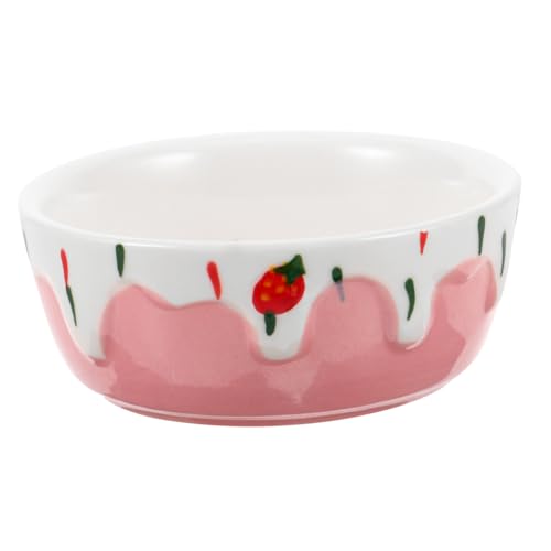 MERRYHAPY Keramik Futternapf Klein Kompakt für Hamster Kaninchen und Kleintiere rutschfest Farbiges Design Leicht zu Reinigen für Trockenfutter Platzsparend und Vielseitig Einsetzbar von MERRYHAPY