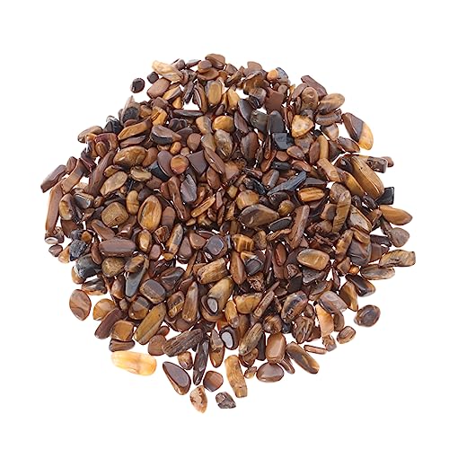 MERRYHAPY Tigerauge Stein Dekoration Naturpolierter Kies Für Aquarien Bunte Kiessteine Zum Verschönern Von Wassergärten Und Teichen von MERRYHAPY