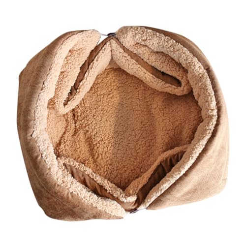 MERRYHAPY Kleines Faltbares Haustierbett mit Dickem Plüsch Waschbare Hundematte für Sofa Warme und Tragbare Schlafunterlage für Katzen und Hunde für Drinnen und Unterwegs von MERRYHAPY
