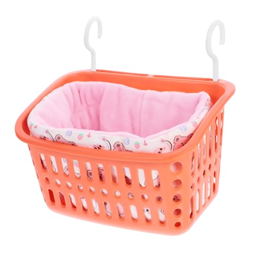 MERRYHAPY Kleintier Hängematte mit Decke Kleines Hamster Nest Atmungsaktiv und Bequem Waschbar Geeignet für Meerschweinchen Chinchillas Nager Warmes Schlafnest für Haustiere Zufällige Farbe von MERRYHAPY