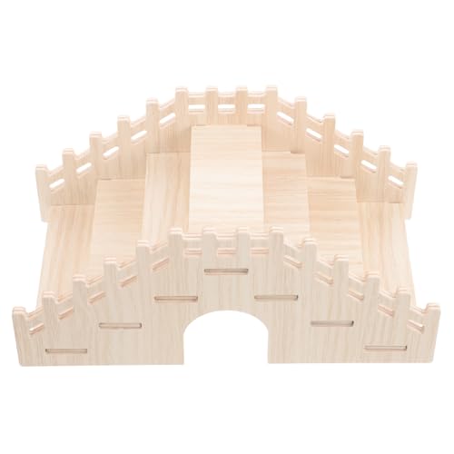 MERRYHAPY Kletterleiter Für Meerschweinchen Und Hamster Aus Natürlichem Holz Holzleiterbrücke Für Chinchillas Und Nagetiere Langlebiges Und Sicheres Für Kleine Haustiere von MERRYHAPY