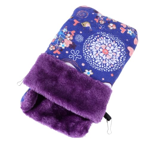 MERRYHAPY Kuscheliges Kleintier Schlafsack Hängematte aus Plüsch und Canvas für Hamster und Kleine Haustiere Warmes Baumwollbett mit Stabilen Clips für Winter und Käfigeinsatz Blau mit MERRYHAPY Kuscheliges Kleintier Schlafsack Hängematte aus Plüsch und Canvas für Hamster und Kleine Haustiere Warmes Baumwollbett mit Stabilen Clips für Winter und Käfigeinsatz Blau mit von MERRYHAPY