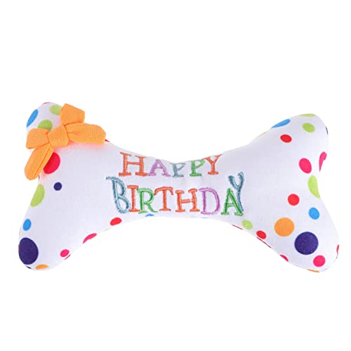 MERRYHAPY Kuschelspielzeug für Hunde Plüsch Knochen Kauspielzeug für Welpen für Geburtstagsfeiern Dekoration für Kinderzimmer und Lebhaft Gestaltet Fördert Spielspaß und Zahnpflege von MERRYHAPY