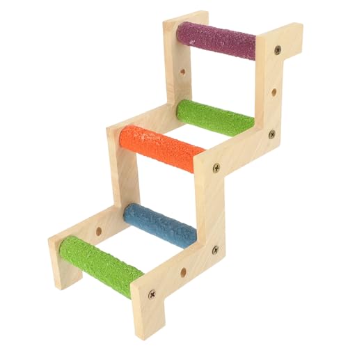 MERRYHAPY Holz Z-Vogel Leiter Für Papageien Hamster Sittich Leiter Brücke Spielzeug von MERRYHAPY
