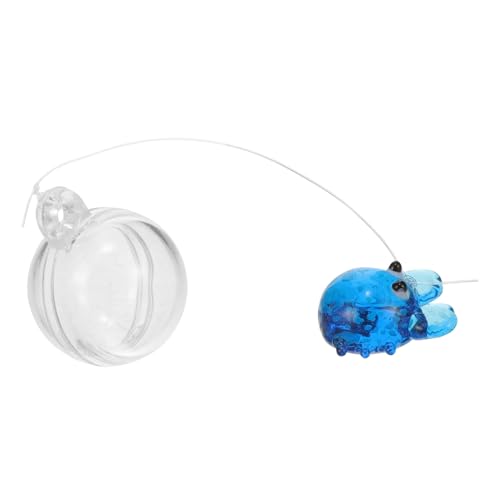 MERRYHAPY Leuchtende Aquarium Deko Schwimmende Glas-krabbe Nachtlicht Fischbecken Ornament Unterwasser Dekoration für Fischbecken und Teiche von MERRYHAPY