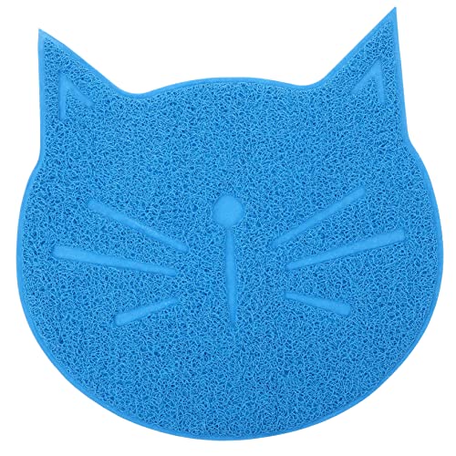 MERRYHAPY Matte in Katzenform Katze Wasser Matte Hundenapf Silikon rutschfeste Tierfuttermatten Hundenäpfe Kunststoff Saugfähige Hundenapfmatte Futtermittel Teller Matte PVC Haustier von MERRYHAPY