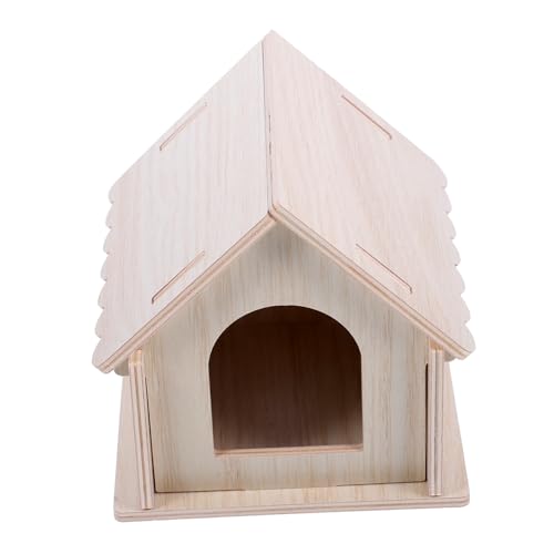 MERRYHAPY Meerschweinchen-Labyrinth Nisthaus Meerschweinchen-Versteck-Tunnel Verschachtelung Meerschweinchenkäfig Zucht Hamsterhaus für den Haushalt Hamsterkäfig Rattenhaus aus Holz hölzern von MERRYHAPY