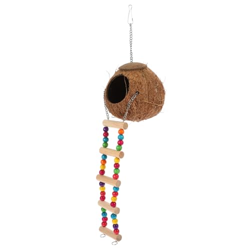 MERRYHAPY Coconut Reptile Hideout Mit Hängender Leiter Natürliches Kokosnuss-versteck Für Reptilien Kleintiere Und Vögel Stressfreier Rückzugsort Und Dekoratives Terrarium-zubehör MERRYHAPY Coconut Reptile Hideout Mit Hängender Leiter Natürliches Kokosnuss-versteck Für Reptilien Kleintiere Und Vögel Stressfreier Rückzugsort Und Dekoratives Terrarium-zubehör von MERRYHAPY