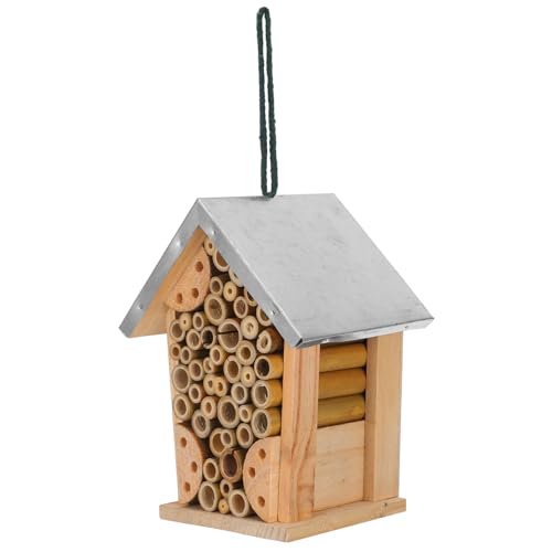 MERRYHAPY Outdoor-Hotel Insektenhotel Nützlingshaus Holzhaus für Insekten Nachhaltiges Insektenhaus schmetterlingshotel Schmetterlingshaus für draußen Bienenhaus aus Holz Gartenbedarf Eisen MERRYHAPY Outdoor-Hotel Insektenhotel Nützlingshaus Holzhaus für Insekten Nachhaltiges Insektenhaus schmetterlingshotel Schmetterlingshaus für draußen Bienenhaus aus Holz Gartenbedarf Eisen von MERRYHAPY