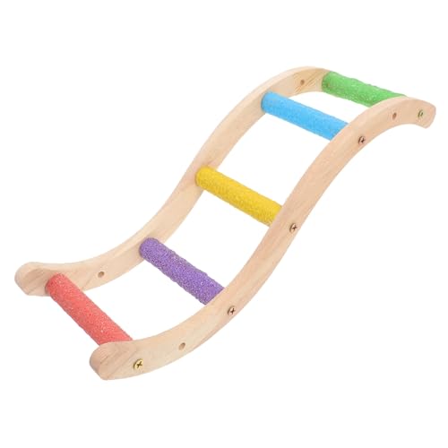 MERRYHAPY Papageien Kletterleiter Aus Holz Kreatives Spielzeug Für Vögel Förmige Kletterleiter Für Papageien Und Nager Sicheres Und Langlebiges Vogelzubehör Als Heimdekoration Und MERRYHAPY Papageien Kletterleiter Aus Holz Kreatives Spielzeug Für Vögel Förmige Kletterleiter Für Papageien Und Nager Sicheres Und Langlebiges Vogelzubehör Als Heimdekoration Und von MERRYHAPY