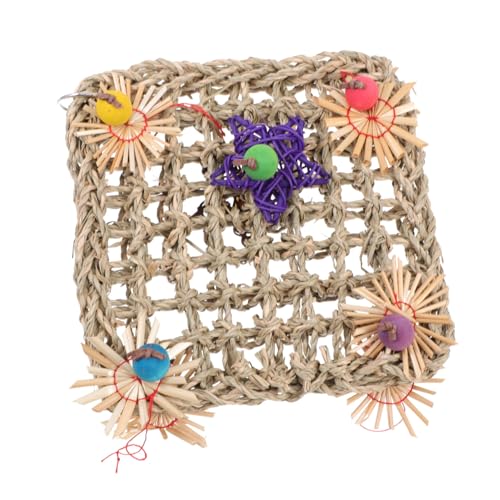 MERRYHAPY Parrot Climbing Net Spielzeug Wasserpflanzen Gewebtes Kletternetz Für Papageien Und Vögel Fördert Das Klettern Und Kauen Verhindert Überlange Krallen Inklusive von MERRYHAPY
