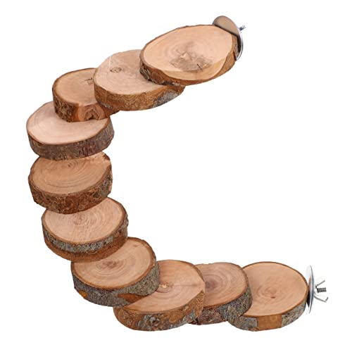 MERRYHAPY Sittiche Barsch Vogel Zug Leiter Holz Spielzeug Hamster Kauen Spielzeug Vogel Käfig Zubehör MERRYHAPY Sittiche Barsch Vogel Zug Leiter Holz Spielzeug Hamster Kauen Spielzeug Vogel Käfig Zubehör von MERRYHAPY
