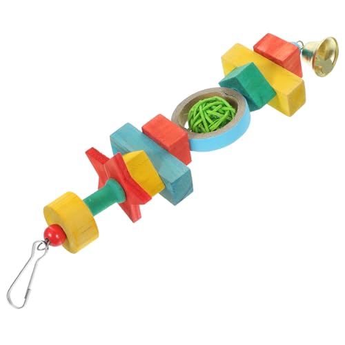 MERRYHAPY Vogel Kauspielzeug Aus Holz Hängendes Spielzeug Für Papageien Beißfestes Spielzeug Für Vögel Beschäftigungsspielzeug Für Sittiche MERRYHAPY Vogel Kauspielzeug Aus Holz Hängendes Spielzeug Für Papageien Beißfestes Spielzeug Für Vögel Beschäftigungsspielzeug Für Sittiche von MERRYHAPY