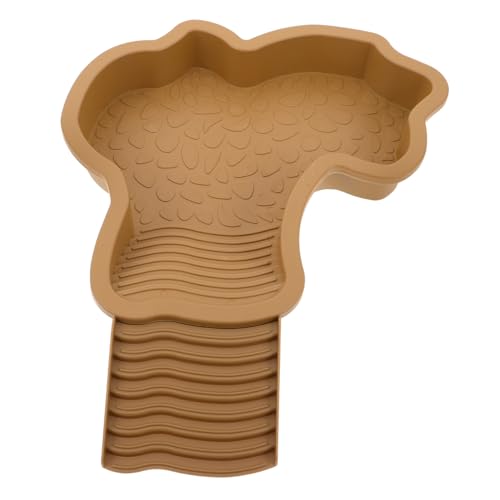 MERRYHAPY Pet Turtle Badewanne Versorgung mit Schildkrötenbecken Badeaquariumlebensraum für Eidechsen Futter- und Wassernapf für Schildkröten Schildkrötenbadepool mit Rampe Plastik Khaki MERRYHAPY Pet Turtle Badewanne Versorgung mit Schildkrötenbecken Badeaquariumlebensraum für Eidechsen Futter- und Wassernapf für Schildkröten Schildkrötenbadepool mit Rampe Plastik Khaki von MERRYHAPY