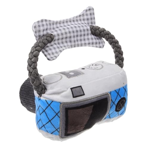 MERRYHAPY Quietschendes Hundekauspielzeug in Kameraförmigem Design Langlebig und Zahnfreundlich Geeignet für Kleine Hunde zur Gesunder Kaumuskulatur und Spielerischer Beschäftigung von MERRYHAPY