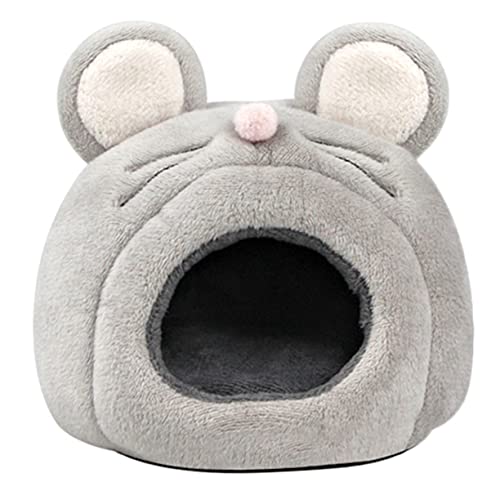 MERRYHAPY Hamster Versteck Warmes Haus Für Kleine Haustiere Nest Bett Rattengestalt Spielplatz Rückzugsort Schlafhöhle von MERRYHAPY