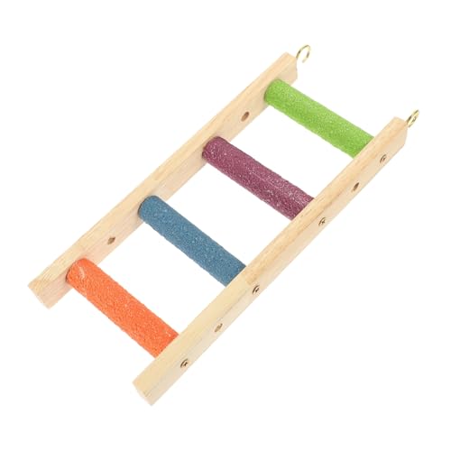 MERRYHAPY Haustier-kletterleiter Für Papageien Und Kleintiere Vogeltrainingsleiter Aus Holz Installieren Geeignet Für Sittiche Und Andere Kleine Vögel von MERRYHAPY