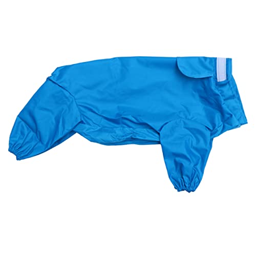MERRYHAPY Regenmantel mit Kapuze für Hunde Welpen-Regenbekleidung reflektierendes Hundebekleidungsmaterial Größe 12 Blau MERRYHAPY Regenmantel mit Kapuze für Hunde Welpen-Regenbekleidung reflektierendes Hundebekleidungsmaterial Größe 12 Blau von MERRYHAPY