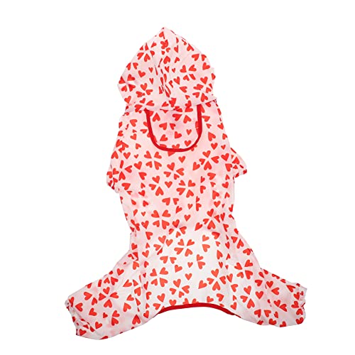 MERRYHAPY Regenmantel Für Hund Groß Mit Kapuze Verstellbarer Hundeponcho Atmungsaktiv Und Bequem Leicht Zu Tragen Verstauen von MERRYHAPY