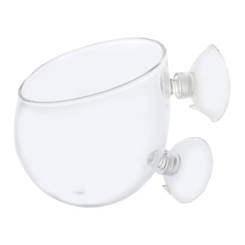 MERRYHAPY Reptilien Futter Wasserschale aus Hochwertigem Glas mit Saugnapf Anti Flucht Sicherheitsnapf für Echsen Chamäleons und Geckos Transparent Langlebig Glatte Oberfläche Vielseitig MERRYHAPY Reptilien Futter Wasserschale aus Hochwertigem Glas mit Saugnapf Anti Flucht Sicherheitsnapf für Echsen Chamäleons und Geckos Transparent Langlebig Glatte Oberfläche Vielseitig von MERRYHAPY