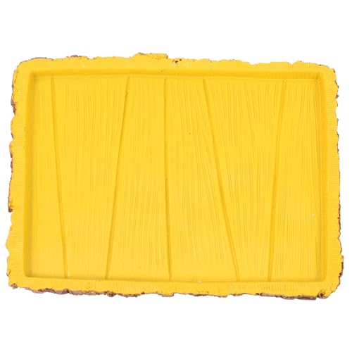 MERRYHAPY Reptilien Futterschale aus Resin Wasserschale für Schildkröten und Echsen rutschfest Leicht zu Reinigen als Terrarienzubehör für Futter und Wasser Gelb MERRYHAPY Reptilien Futterschale aus Resin Wasserschale für Schildkröten und Echsen rutschfest Leicht zu Reinigen als Terrarienzubehör für Futter und Wasser Gelb von MERRYHAPY