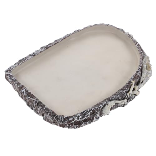 MERRYHAPY Reptilien Wasserschale Für Eidechsen Schildkröten Und Schlangen Multifunktionale Futter Und Wasserhalterung Aus Hochwertigem Resin Für Terrarien Und Dekoratives MERRYHAPY Reptilien Wasserschale Für Eidechsen Schildkröten Und Schlangen Multifunktionale Futter Und Wasserhalterung Aus Hochwertigem Resin Für Terrarien Und Dekoratives von MERRYHAPY