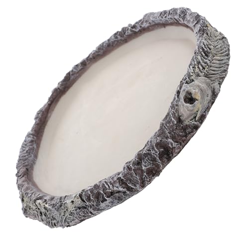 MERRYHAPY Reptilien Wasserschale aus Robustem Harz Auslaufsicherer Futter Wasserbehälter für Schildkröten Echsen und Schlangen Leicht zu Reinigen mit Erhöhtem Randabschluss gegen Ausbruch MERRYHAPY Reptilien Wasserschale aus Robustem Harz Auslaufsicherer Futter Wasserbehälter für Schildkröten Echsen und Schlangen Leicht zu Reinigen mit Erhöhtem Randabschluss gegen Ausbruch von MERRYHAPY