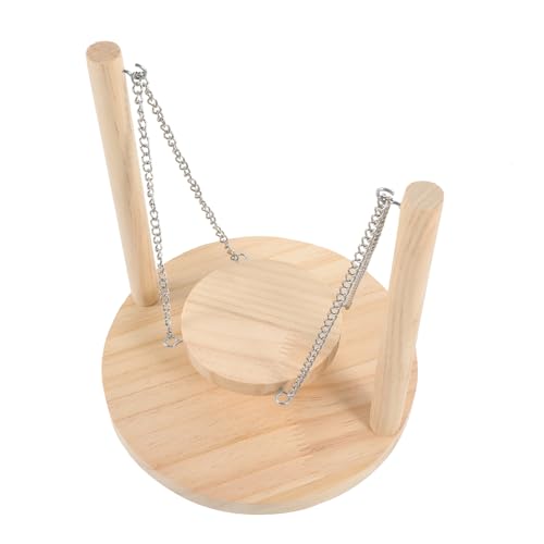 MERRYHAPY Papagei Trainingsplattform Vogel Holz Barschständer Vogelschaukel Spielzeug Zubehör MERRYHAPY Papagei Trainingsplattform Vogel Holz Barschständer Vogelschaukel Spielzeug Zubehör von MERRYHAPY