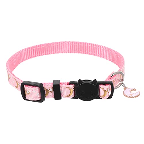 MERRYHAPY Pet Collar Mit Mond Und Sternmuster Verstellbar Mit Für Kätzchen Und Katzen Für Fotoshootings Partys Und Alltag von MERRYHAPY