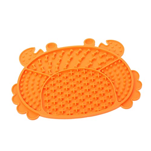 MERRYHAPY Silikon Hund Schleckmatte mit Anti rutsch Funktion Langsamer Futternapf für Hunde und Katzen Interaktive Slow Feeding Matte mit Strukturmuster zur Gesunden Verdauung und von MERRYHAPY