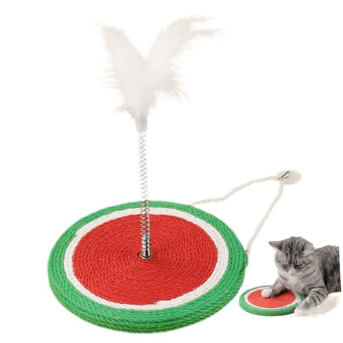 MERRYHAPY Sisal Ball Katzen Spielzeug wiederverwendbares Kratzbrett Interaktives Katzenspielzeug katzenkratzmatte kratzmatte für Katzen Kratzbrett-Pflaume-Teaser Bodenkatzen-Feder-Teaser MDF MERRYHAPY Sisal Ball Katzen Spielzeug wiederverwendbares Kratzbrett Interaktives Katzenspielzeug katzenkratzmatte kratzmatte für Katzen Kratzbrett-Pflaume-Teaser Bodenkatzen-Feder-Teaser MDF von MERRYHAPY