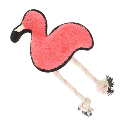 MERRYHAPY Niedliches Flamingo-hundespielzeug Quietschendes Tierform-Spielzeug Für Welpen Interaktives Plüschspielzeug Drinnen Und Draußen von MERRYHAPY