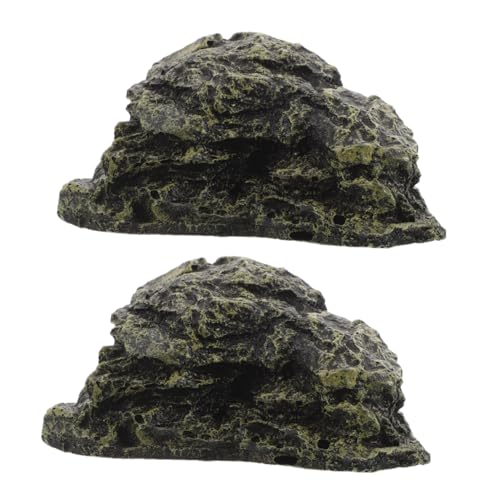 MERRYHAPY Stabile Resin Schildkröten Sonnenplattform mit Versteckloch Kompakte Kletterrampe für Kleine bis Mittelgroße Wasserschildkröten und Reptilien Platzsparendes Aquarium Zubehör von MERRYHAPY