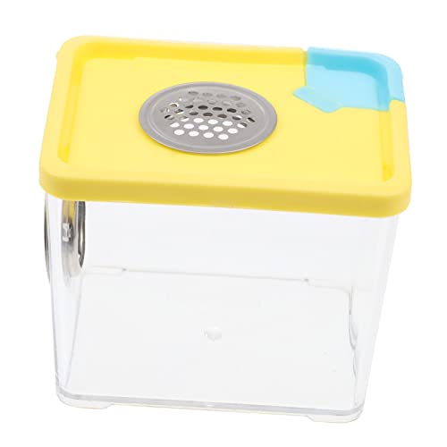 MERRYHAPY Transparente Reptilien zuchtbox mit Belüftungslöchern für Spinnen Geckos Kleine Schildkröten und Amphibien Praktische Aufbewahrungsbox für Haustierhaltung und Zufällige Farbe von MERRYHAPY
