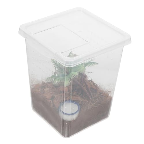 MERRYHAPY Transparente Springspinnen Zuchtbox Kunststoff Spinnengehege mit Ausbruchsschutz Kleines Haustier Terrarium für Insekten und Reptilien für Innenräume und Platzsparende Haltung MERRYHAPY Transparente Springspinnen Zuchtbox Kunststoff Spinnengehege mit Ausbruchsschutz Kleines Haustier Terrarium für Insekten und Reptilien für Innenräume und Platzsparende Haltung von MERRYHAPY
