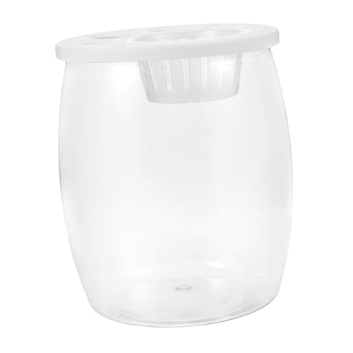 MERRYHAPY Kleiner Hydrokultur-fischtank Transparenter Runder Aquarienbehälter Für Desktop-Dekoration Für Goldfische Und Pflanzen Pflegeleicht Und Langlebig Für Büro Zuhause Und von MERRYHAPY