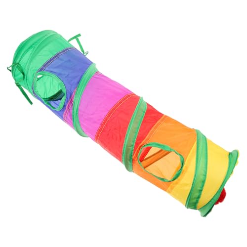 MERRYHAPY Katzentunnel Für Den Innenbereich Katzentunnel-spielset Regenbogen-tunnelzelt Katzenspielzeug Für Katzen Im Innenbereich von MERRYHAPY