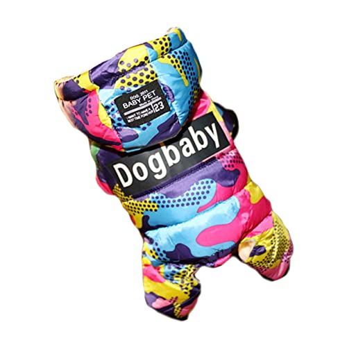 MERRYHAPY Verdickter Wintermantel Für Hunde Camouflage Warme Hundebekleidung Kapuzenpullover Haustierkleidung Winterkleidung Für Hunde Tarnjacke Für Vierbeiner von MERRYHAPY