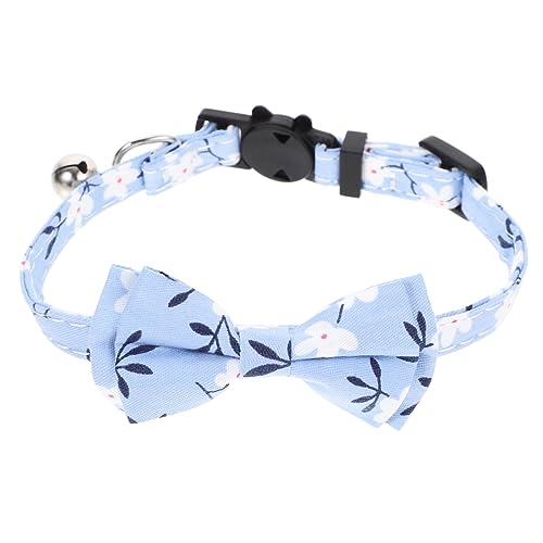 MERRYHAPY Verstellbares Katzenhalsband Mit Glocke Und Niedlicher Fliege Geeignet Für Kätzchen Und Katzen Für Partys Und Besondere Anlässe Blauem Blumenmuster Bequem Und Weich MERRYHAPY Verstellbares Katzenhalsband Mit Glocke Und Niedlicher Fliege Geeignet Für Kätzchen Und Katzen Für Partys Und Besondere Anlässe Blauem Blumenmuster Bequem Und Weich von MERRYHAPY