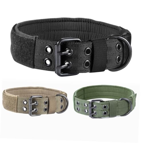 MERRYHAPY Hundehalsband Aus Nylon Verstellbar Für Kleine Mittelgroße Und Große Hunde Mit Robuster Metallschnalle Und Starkem D-Ring von MERRYHAPY