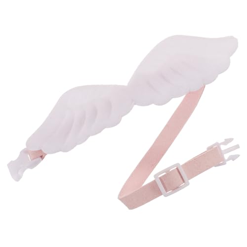 MERRYHAPY Verstellbares Welpenhalsband mit Engelsflügeln und Schmetterlingsfliege Geeignet für Hunde Katzen und Kaninchen Modisches Haustieraccessoire für Partys und Halloween Weiß MERRYHAPY Verstellbares Welpenhalsband mit Engelsflügeln und Schmetterlingsfliege Geeignet für Hunde Katzen und Kaninchen Modisches Haustieraccessoire für Partys und Halloween Weiß von MERRYHAPY