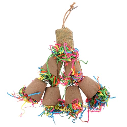 MERRYHAPY Vogel Papageien Kauen Hängen Spielzeug Papagei Kauen Spielzeug Natürliches Material Vogel Kauen Spielzeug für Käfig MERRYHAPY Vogel Papageien Kauen Hängen Spielzeug Papagei Kauen Spielzeug Natürliches Material Vogel Kauen Spielzeug für Käfig von MERRYHAPY