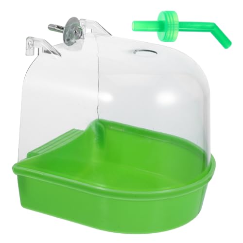 MERRYHAPY Vogelbadewanne für Käfig mit Haken Wiederverwendbare Papageien-badewanne aus Robustem Kunststoff Sicher mit Glatten Kanten Praktische Vogelwanne für Sand Wasserbäder Einfach zu MERRYHAPY Vogelbadewanne für Käfig mit Haken Wiederverwendbare Papageien-badewanne aus Robustem Kunststoff Sicher mit Glatten Kanten Praktische Vogelwanne für Sand Wasserbäder Einfach zu von MERRYHAPY
