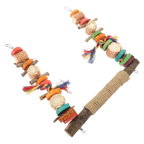 MERRYHAPY Vogel Kauspielzeug Für Papageien Sitzstange Aus Holz Verschleißfeste Stehstange Für Vogelkäfige Beschäftigendes Spielzeug Für Vögel MERRYHAPY Vogel Kauspielzeug Für Papageien Sitzstange Aus Holz Verschleißfeste Stehstange Für Vogelkäfige Beschäftigendes Spielzeug Für Vögel von MERRYHAPY