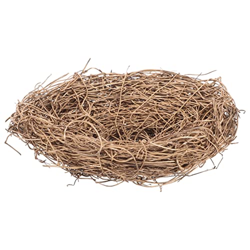 MERRYHAPY Vogelnest Rattan Nest Ornamente Dekorative Vogelhäuser Nest Garten Vogelnest Handgemachtes Nest Foto Requisite von MERRYHAPY