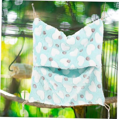 MERRYHAPY Warmer Meerschweinchen Schlafsack Hängematte aus Weichem Plüsch Atmungsaktiv und Kratzfest für Hamster Zwerghamster und Kleine Nager Gemütliches Haustierbett für Winter und Alltag von MERRYHAPY