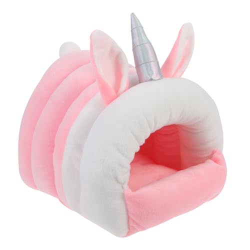MERRYHAPY Warmhaltendes Hamsterversteck Kuscheliges Kleintier schlafhaus Weiches Haustiernest für Meerschweinchen Igel Ratten und Frettchen Geeignet Rosa Einhorn MERRYHAPY Warmhaltendes Hamsterversteck Kuscheliges Kleintier schlafhaus Weiches Haustiernest für Meerschweinchen Igel Ratten und Frettchen Geeignet Rosa Einhorn von MERRYHAPY